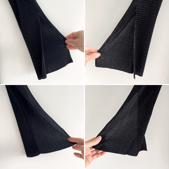 Flowy High Low Long Sleeve Tunic with Tie Up Chinese Keyhole Collar at the Back - Picture 11 of 16